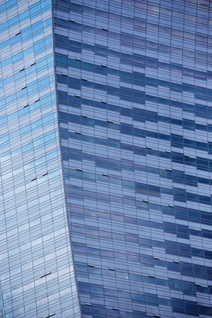 background - skyscraper facade in Warsaw, Poland