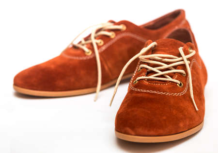 suede classic shoes on a white background
の写真素材