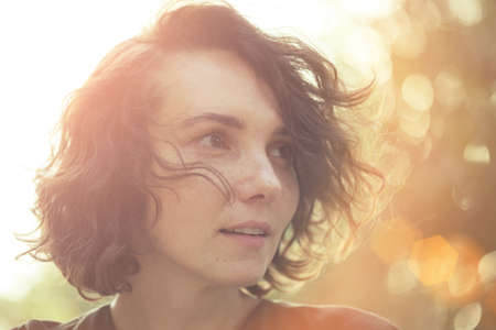 portrait of a happy smiling girl
の写真素材