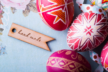 beautiful Easter egg Pysanka handmade - ukrainian traditional