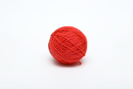 red clew on a white background, close-up