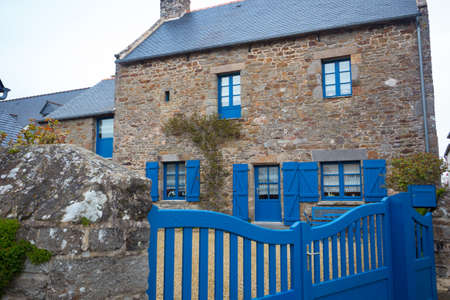 streets and facades at the most beautiful villages of france  - Saint-Suliacの写真素材
