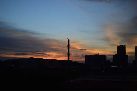 Sunset at Cyberjay, Selangor Malaysiaの写真素材