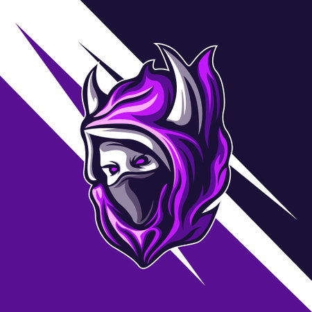 Demon Assassin Mascot for logo gaming or otherのイラスト素材