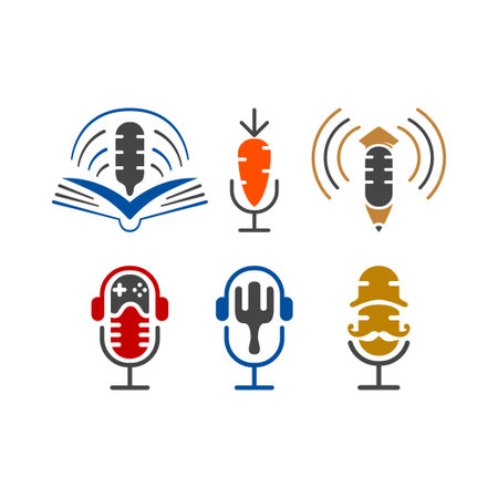 Package Podcast Logo for you business or otherのイラスト素材