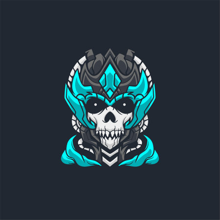 Mechanical Skull Mascot or otherのイラスト素材