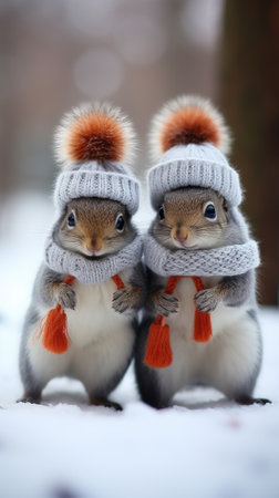 Close-up of Winter Wildlife in Cold Ocean Environmentの素材