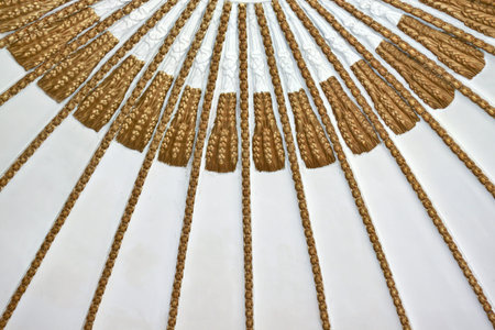 the old pattern on the ceilingの写真素材