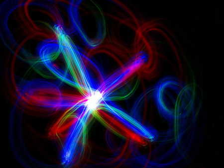 shine blur color pattern in darkness, imageの写真素材