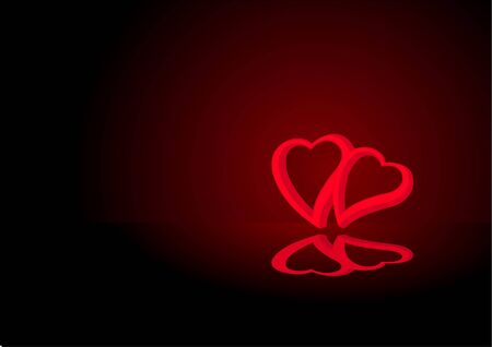 Valentines Day card, vector illustrationのイラスト素材