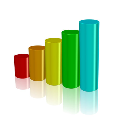 color diagram on the white background, illustration