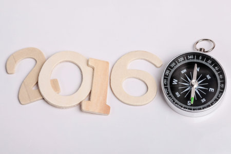 Creative happy new year 2016 design.