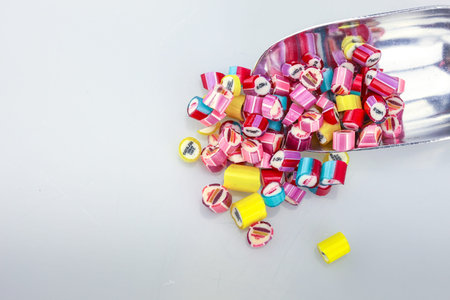 KUALA LUMPUR, MALAYSIA - APRIL 16, 2016: Sticky Candy colorful and there are greeting in it