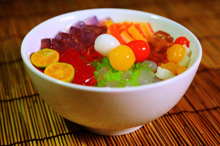 Fresh Rainbow Fruit Ice Jelly