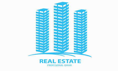 Illustration vector graphic of high rise building. Perfect for those of you who want to have a strong and strong real estate logo.のイラスト素材