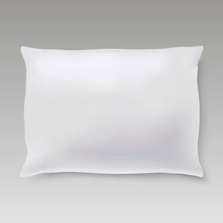 Blank of square pillow for your design. mock up pillow. Vector.のイラスト素材