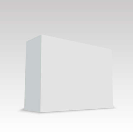 Blank vertical paper box. Vector illustration.のイラスト素材