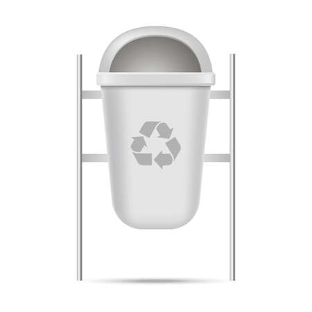 Blank of Recycle bin for garbage or trash. Vector.のイラスト素材