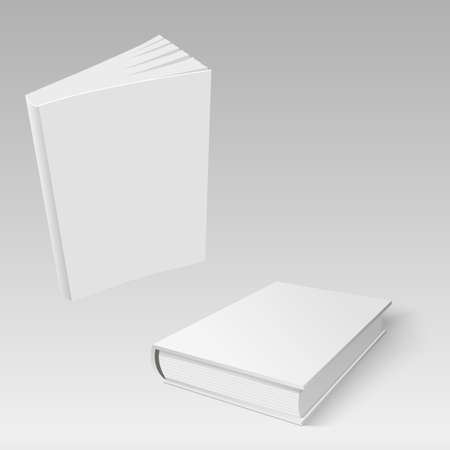 Blank book for your design. Mock up Vector.のイラスト素材