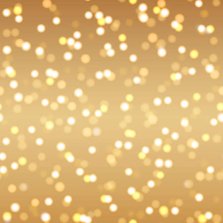 Abstract gold background with gold dots and stars. Vector.のイラスト素材