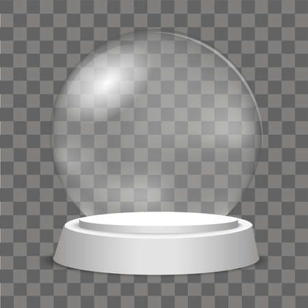 Christmas globe on transparent background. Vectorのイラスト素材