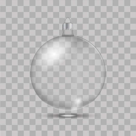 Christmas glass toy on transparent background. Vectorのイラスト素材