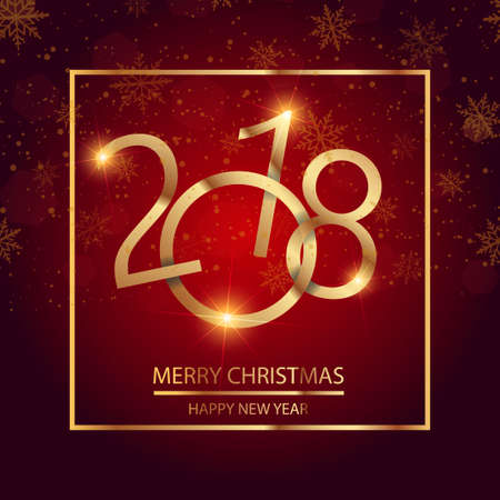 Happy New Year greeting card design.のイラスト素材