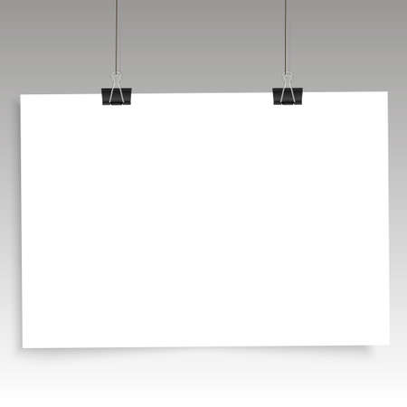 A poster on the wall at the terminals of the paper. vector illustration.のイラスト素材