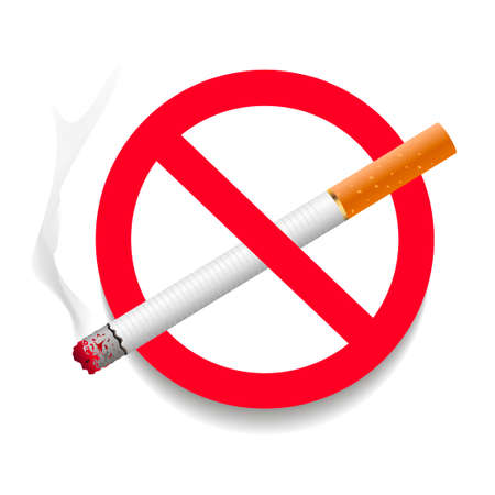 No smoking area label. Detailed sign no smoking. Vector.
のイラスト素材