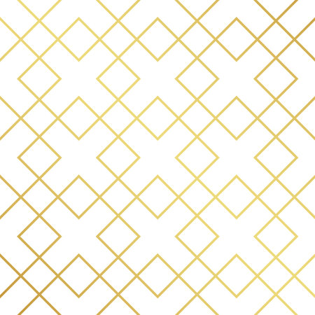 Seamless golden geometric texture pattern. Golden backgroundのイラスト素材