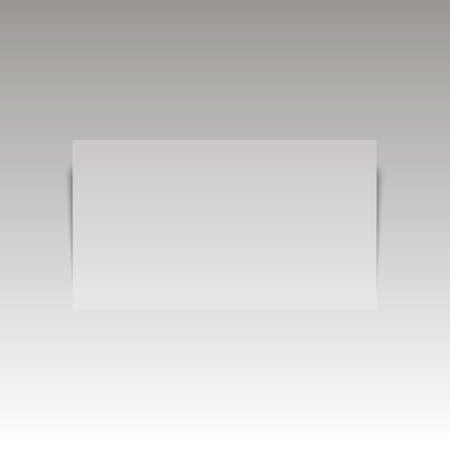 Isolated stack of blank business card on white background with soft shadows. Vector のイラスト素材