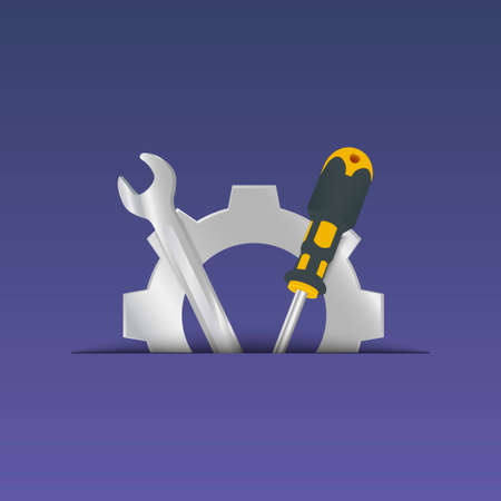 Settings , gear , tools . vectorのイラスト素材