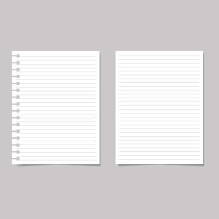 Blank white papers template.のイラスト素材