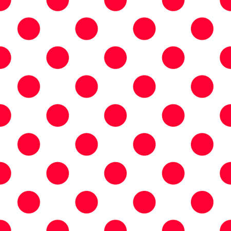 Red polka dot seamless pattern.のイラスト素材