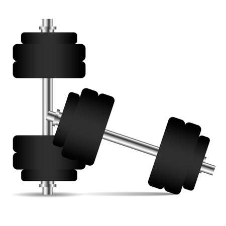 Realistic dumbbells.のイラスト素材
