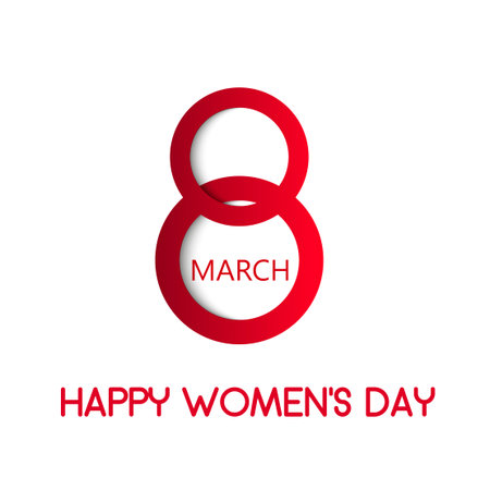8 march holiday card. Card for Women's day. Vectorのイラスト素材