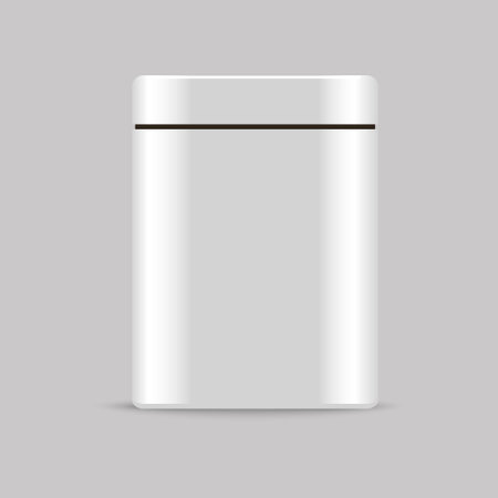 Realistic square metallic box. Mock up, cosmetic package.

のイラスト素材