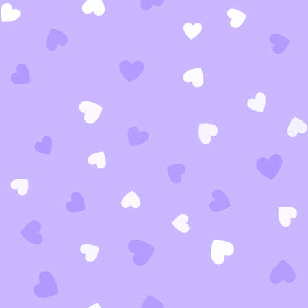 Seamless pattern with colorful hearts on ping background.のイラスト素材