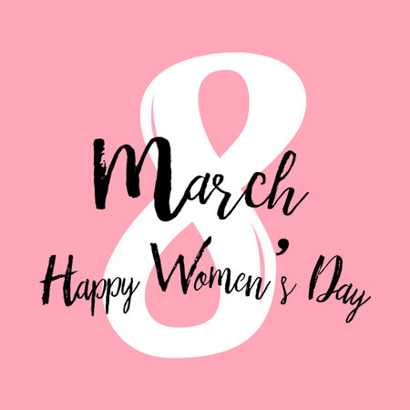 Happy Women's day greeting card designのイラスト素材