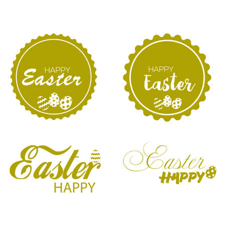 Easter greeting card posters illustrationのイラスト素材