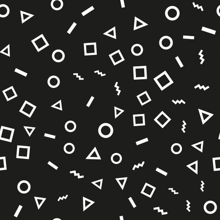 Seamless pattern with geometric figures. Vector illustration.