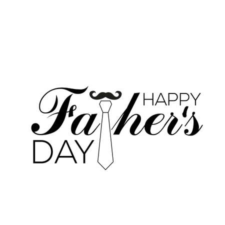 Happy Father's Day greeting card. Vector illustrationのイラスト素材