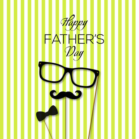 Happy Father's Day greeting card. Vector illustration.のイラスト素材