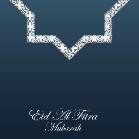 Eid mubarak greeting background for the Muslim holiday. Vectorのイラスト素材