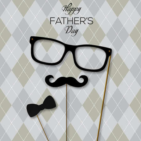 Happy Father's Day greeting card. Vector illustration.のイラスト素材