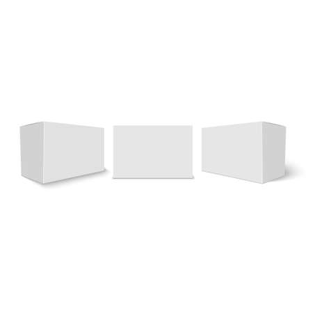 Set of cardboard boxes for your design. Vectorのイラスト素材