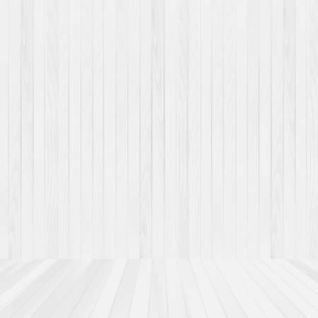 White wood floor and wall background for your design. Vectorのイラスト素材
