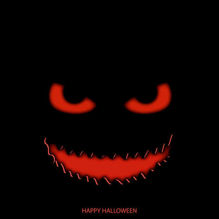 Happy Halloween mask background. Vector.のイラスト素材
