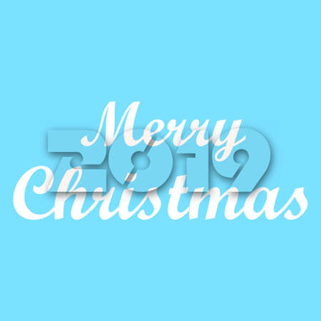 Merry Christmas background with snow flakes. Vector.のイラスト素材