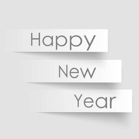 Happy New Year or Christmas greeting card with modern graphic text. 2019 Vector.のイラスト素材